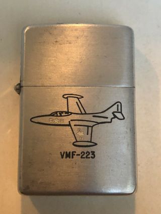 Vmf - 223 Air Station “bulldogs” Us Marine Corps Zippo Lighter Sparks 1940s