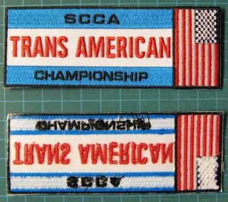 Vintage Scca Trans Am Championship Embroidered Patch Patche Iron - On - Road Racing