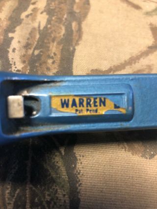 Vintage Warren Cork & Metal Fishing Rod Pole Handle Reel Seat Usa