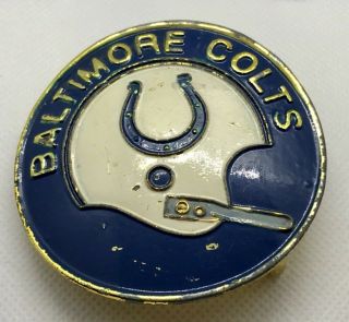 Vintage 1971 Baltimore Colts Belt Buckle 2 3/4 " Diameter