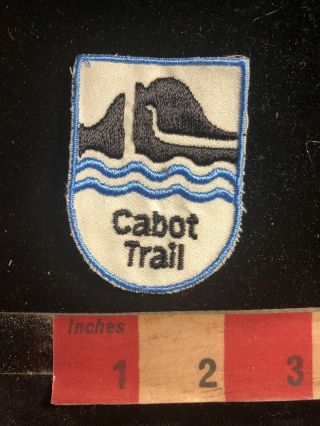 Vintage Cabot Trail Cape Breton Island Nova Scotia Canada Patch 90j8