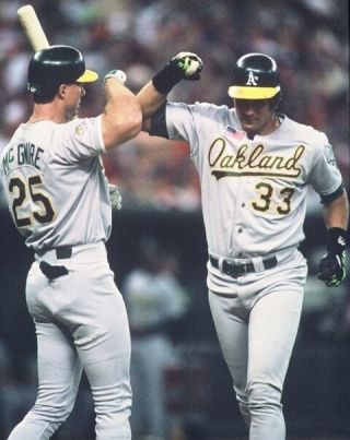 1990 Mark Mcgwire & Jose Canseco Oakland A 