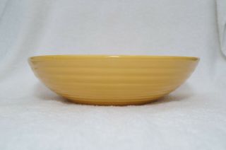 Vintage Bauer Pottery Ringware Low Salad Serving Bowl 9 " Chinese Yellow Exc Cond