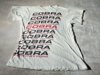 Vintage Shelby Cobra Shirt 1965 World Champion Carroll American Made in Japan 2