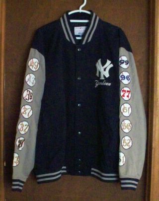 Carl Banks G - Iii Sports York Yankees World Series Patchwork Jacket Xxxl