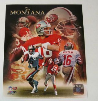 Joe Montana San Francisco 49ers Legend Composite Licensed 8x10 Photo