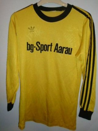 Vintage Adidas Aarau Football Shirt Number 10 Switzerland