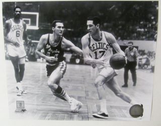John Havlicek Jerry West Bill Russell Boston Celtics La Lakers Rare 8x10 Photo