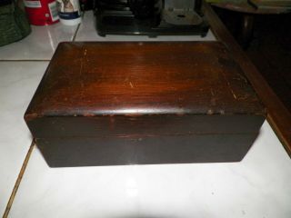 Vintage Alfred Dunhill London Wooden Humidor - Rare Travel Desk Top Size