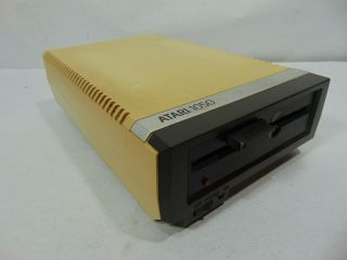Atari 1050 Disk Drive W/ Cords Shown