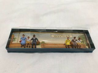 Vintage Ho Scale Walter Merten Box No.  865 West End With 6 Miniature Figures