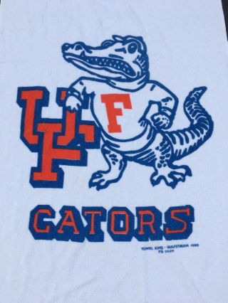 Vintage Florida Gators Beach Towel 80s 90s - 33” x 57” 3