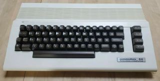Restored Commodore 64 C64 Computer Case,  Custom Badge