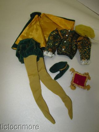 Vintage Barbie Ken Doll Clothes 772 The Prince Little Theater Costume & Pillow