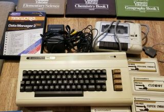 Vintage Commodore VIC - 20 Personal Home Computer w/ 8 Games and 36 Tapes & Player 3