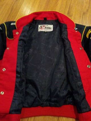 Vintage NASCAR Jeff Gordon DuPont Racing Flames Jacket Youth Kids Size Med.  Red 2