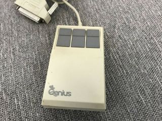 Vintage Genius Computer Mouse GM - 6 Serial Port 3 - Button 2
