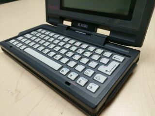 Vintage Atari Portfolio Cleaned Rebuilt LCD w Cables See Photos 2 3