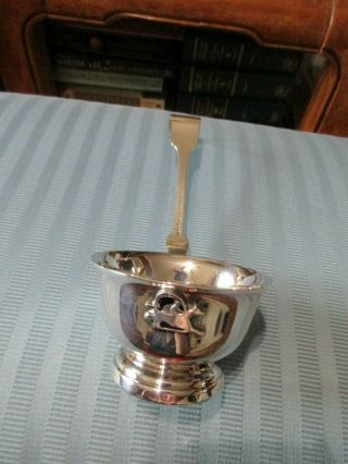 Ladle W Lawler San Francisco Coin Silver Handle Silverplate Horse Rider Bowl Nm