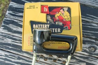 Vintage Nos Rare Old Battery Tester Display Tool Chevrolet Dodge Ford