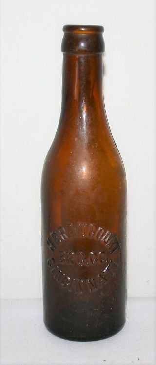 Antique Vintage Herancourt Brg Co Cincinnati Beer Bottle