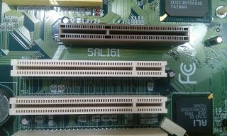 Vintage ACORP 5ALI61 Socket 7,  AMD k6 - 2 300 CPU,  32mb RAM 2