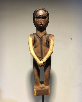 Ovimbundu (?) Colon Figure From Angola - Mid 20th C African Ethnic Tribal Chokwe