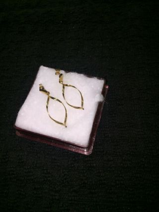 Vintage 9ct Gold Drop Earrings