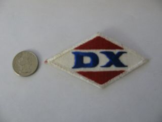 Vintage Dx D - X D X Oil Gasoline Gas Patch Embroidered Rare Nos Old Stock