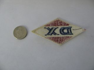 VINTAGE DX D - X D X OIL GASOLINE GAS PATCH EMBROIDERED RARE NOS OLD STOCK 2