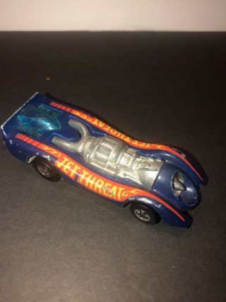Vintage 1970 Hot Wheels Jet Threat Diecast Collectable Toy Car