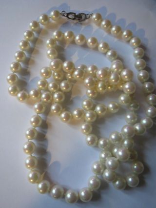 Vintage Christian Dior Pearl Necklace - Long - Made In Germany