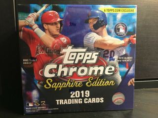 2019 Topps Chrome Sapphire Online Exclusive Box In Hand Ready To Ship