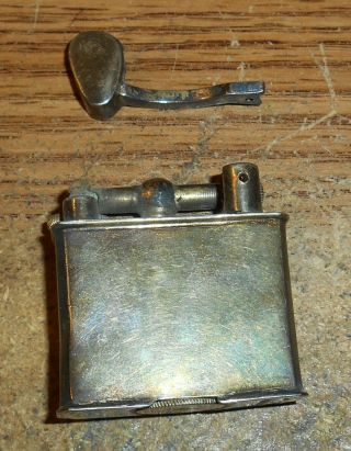 EARLY MEXICO STERLING SILVER LIFT ARM LIGHTER/RARE 3
