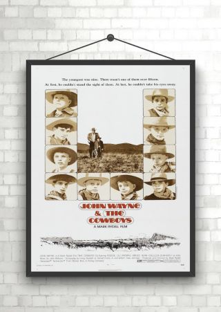 John Wayne & The Cowboy Vintage Large Movie Poster Art Print A0 A1 A2 A3 A4 Maxi