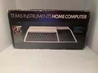 Texas Instruments Ti - 99/4a Home Computer With Tv Modulator & Power Supply