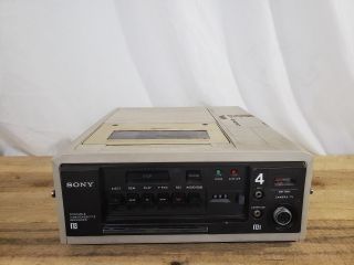 Vintage Sony Slo - 340 Betamax.  Portable Videocassette Recorder