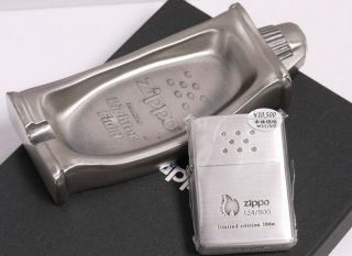 Zippo Ashtray Limited Edition Silver Coating Very Cool 03158