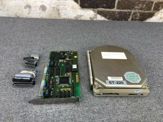 Seagate St - 225 21mb 5.  25 " Hh Mfm St412 Hard Disk Drive With Controller & Cables