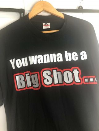 Wwe Wwf Vintage 1999 The Rock Dwayne Johnson Big Shot T - Shirt Size Xl
