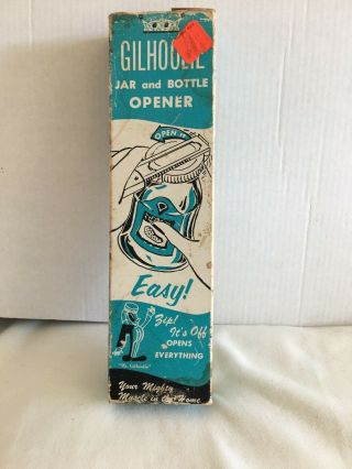 Vintage Metal Gilhoolie Jar And Bottle Opener Model 2c