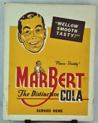 Marbert Cola Vintage Sign 14” X 11” (bi Mk/181229)