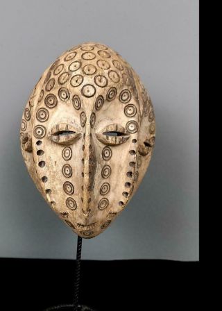 Old Tribal Lega 4 Eyes Mask - Congo Bn 20