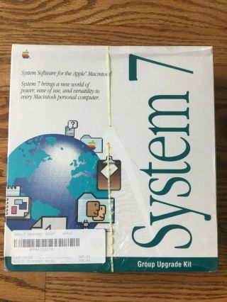 Apple System 7 Group Upgrade Kit - Cd - Rom And 3.  5 " Disks - Very Rare And