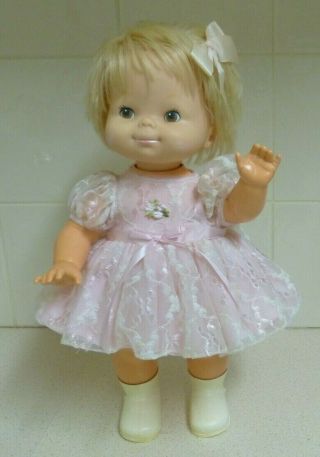 1976 Vintage Mattel " Baby Come Back " Walking Hard Plastic Doll