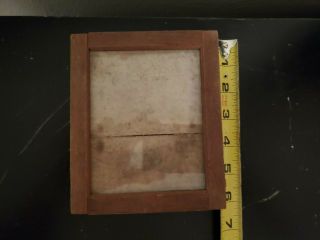 5 X 6 1/4 " Dry Glass Plate Film Holder Wood Old Photography Early 1900 