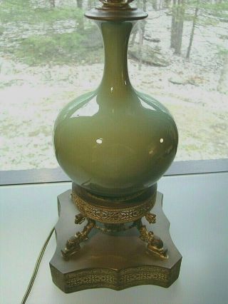 Vintage Antique Chinese Porcelain Jar Vase Table Lamp