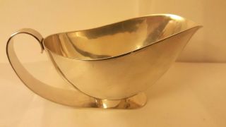 Liberty & Co Art Deco Silver Plated Sauce Boat - Date 1938
