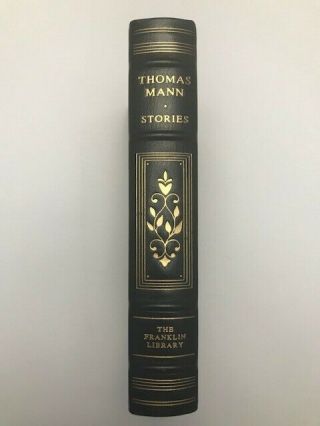 Franklin Library 100 Greatest " Stories " By Thomas Mann 1977 Leather/gold Trim
