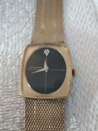 Vintage Wittnauer Watch,  17 Jewel,  10k Rolled Gold Bezel.  Very Well.